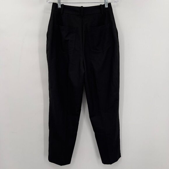 ZARA Original Women's High Waist Buttoned Black Pants /Trousers Size M NWT - Picture 2 of 9